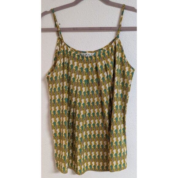 Women's Cabi # 411 Seahorse Tank Adjustable Strap Pleated Front Flowy Tank Top M - Picture 3 of 10